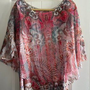 Whimsical Layered Multicolored Blouse